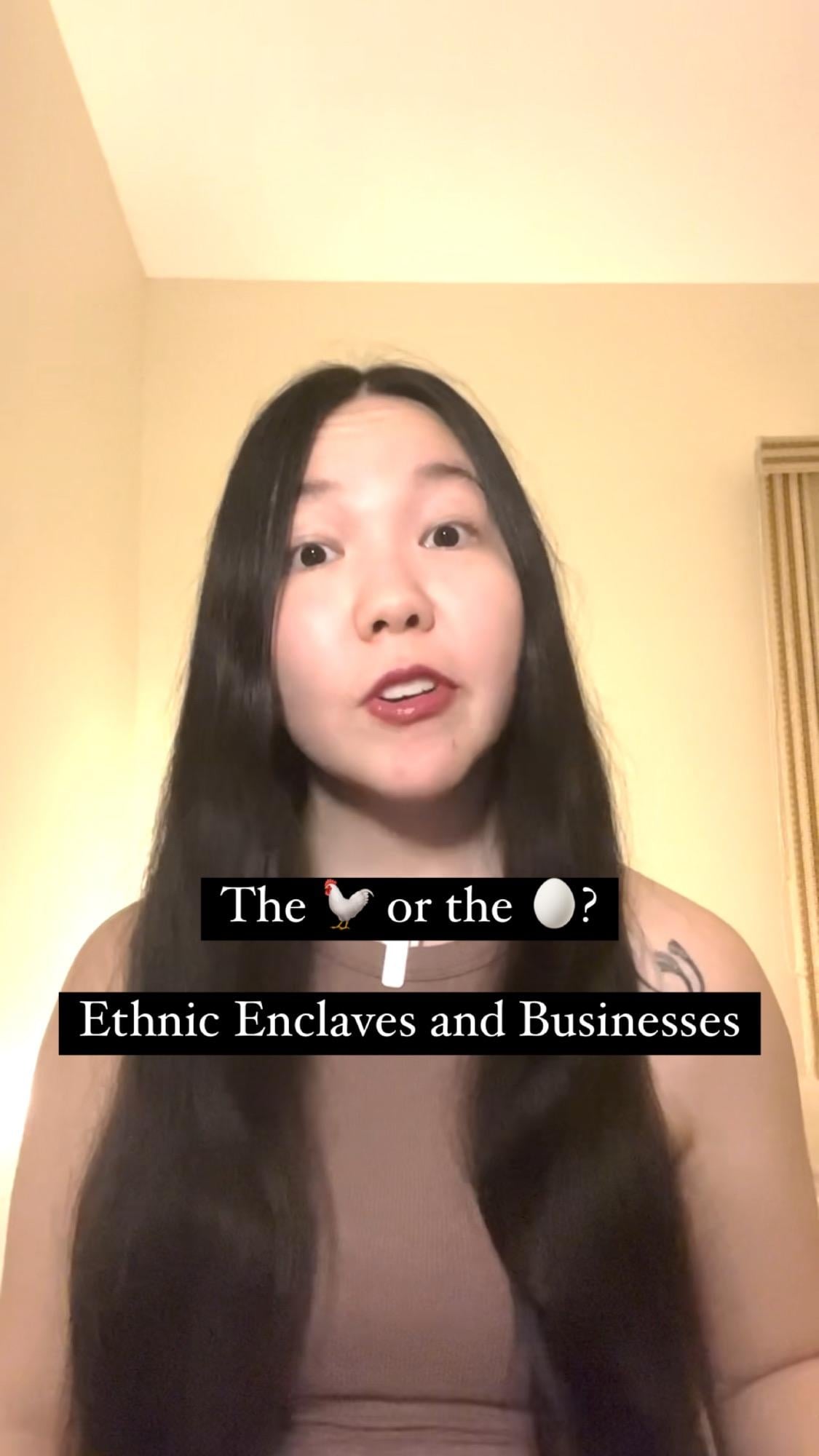 The Chicken or the Egg? Ethnic Enclaves and Businesses