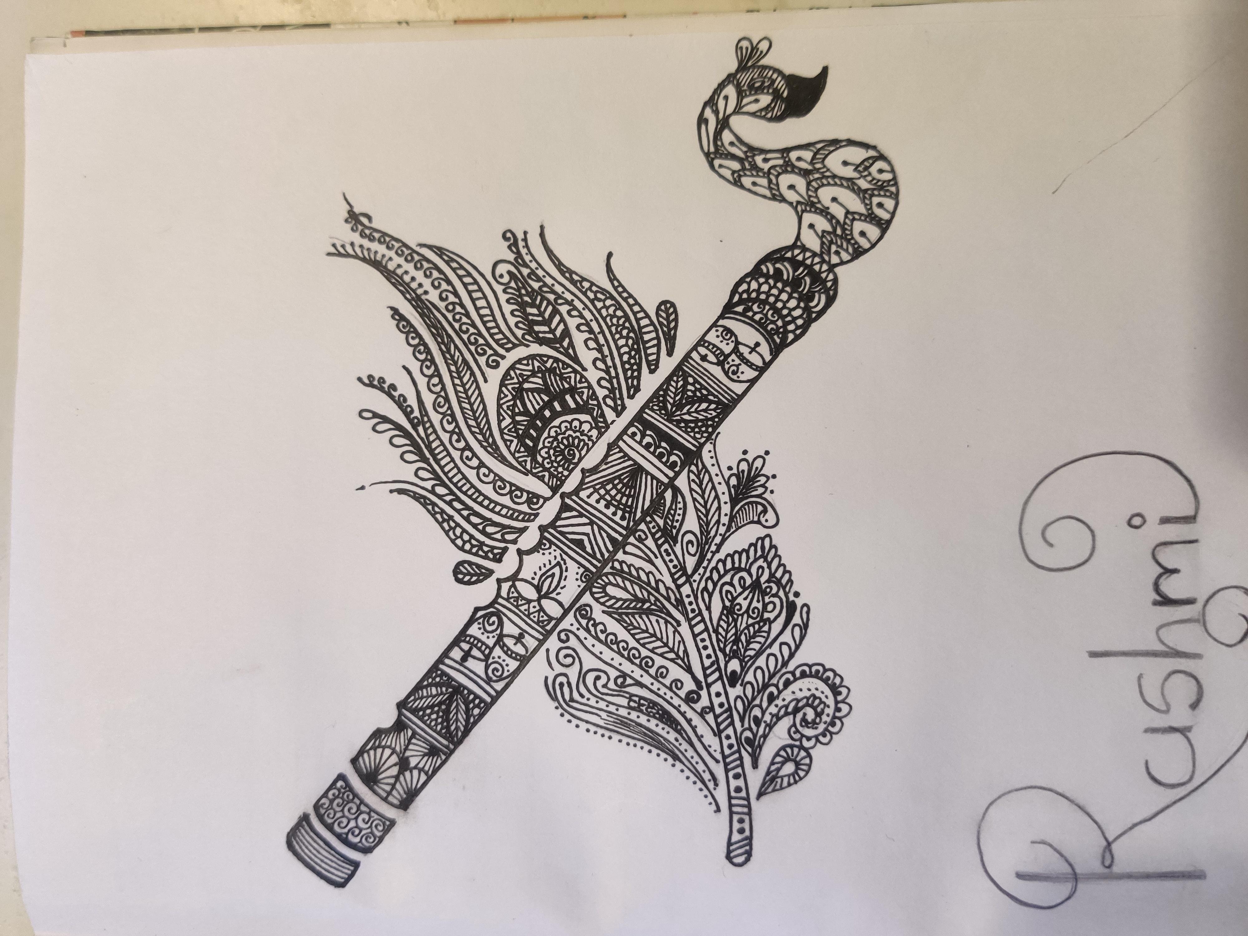 Mandala art - student project