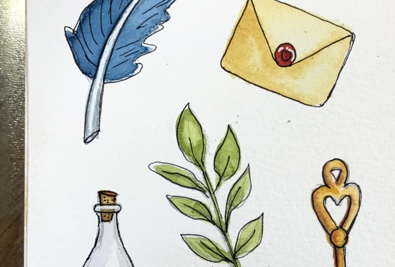 Watercolor Spot Illustrations