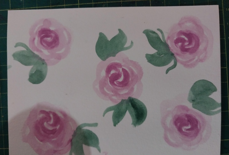 Watercolor  roses