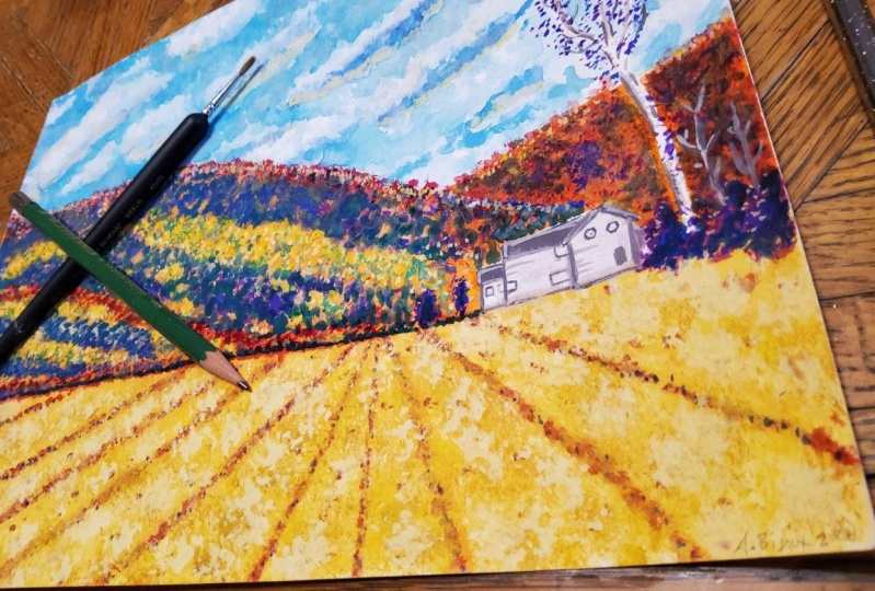 Autumn Farm Landscape