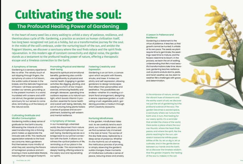 Cultivating the soul