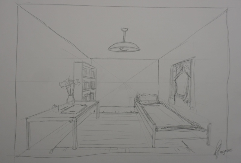 Room in 1 Point Perspective