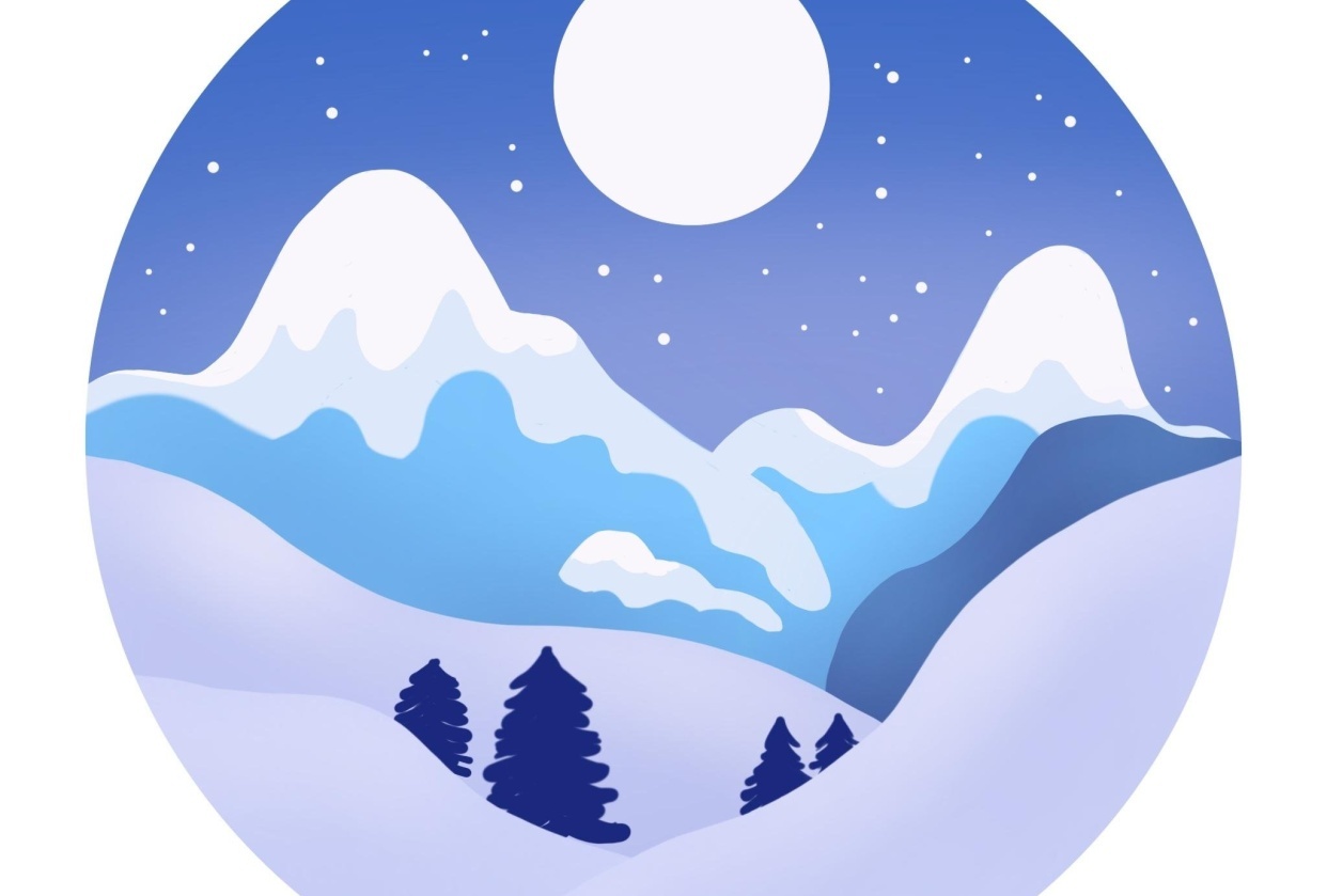 Fun winter illustration - student project