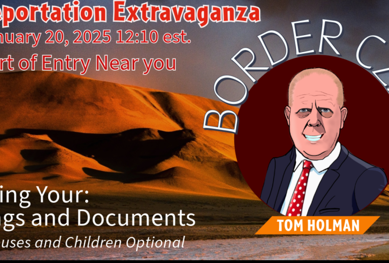 Deportation Extravaganza Invitation