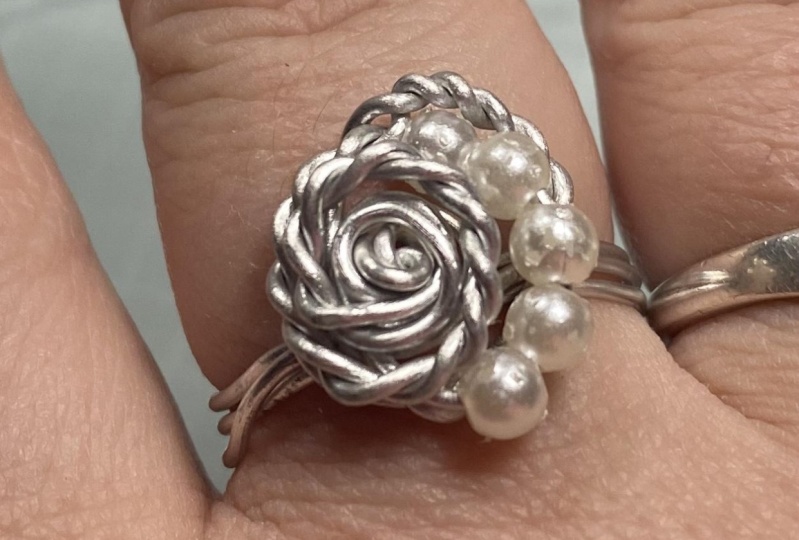 Wire Rose Ring