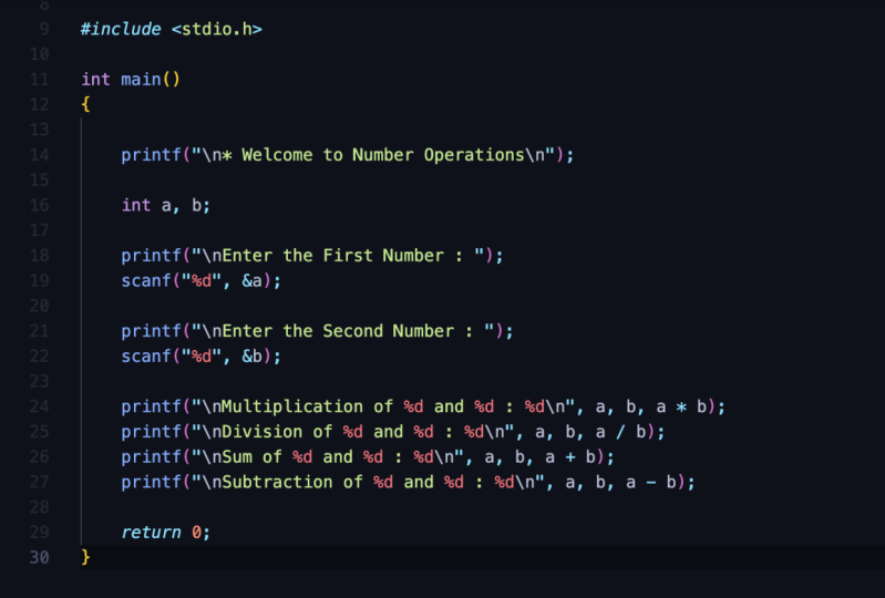 Perform Operations on Input Numbers