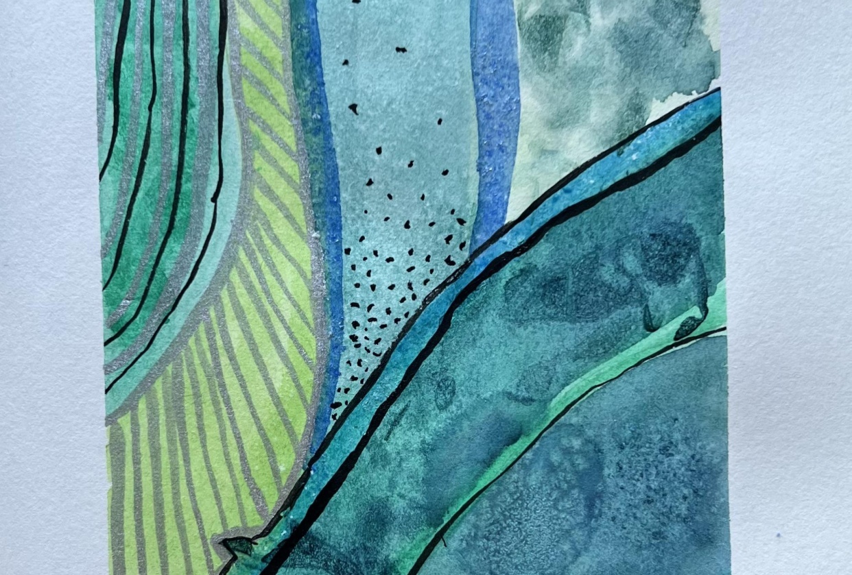 Abstract greens - student project