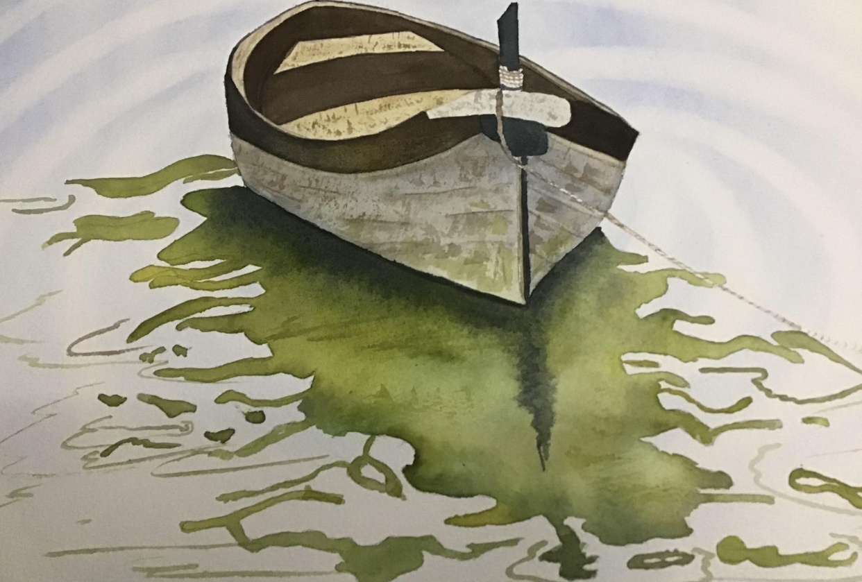 Sea magic boats and reflections - student project