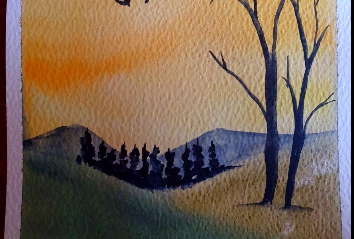 evening sky - student project