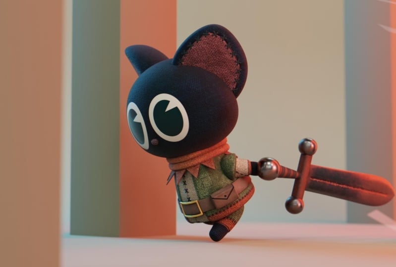 Cat holding Sword