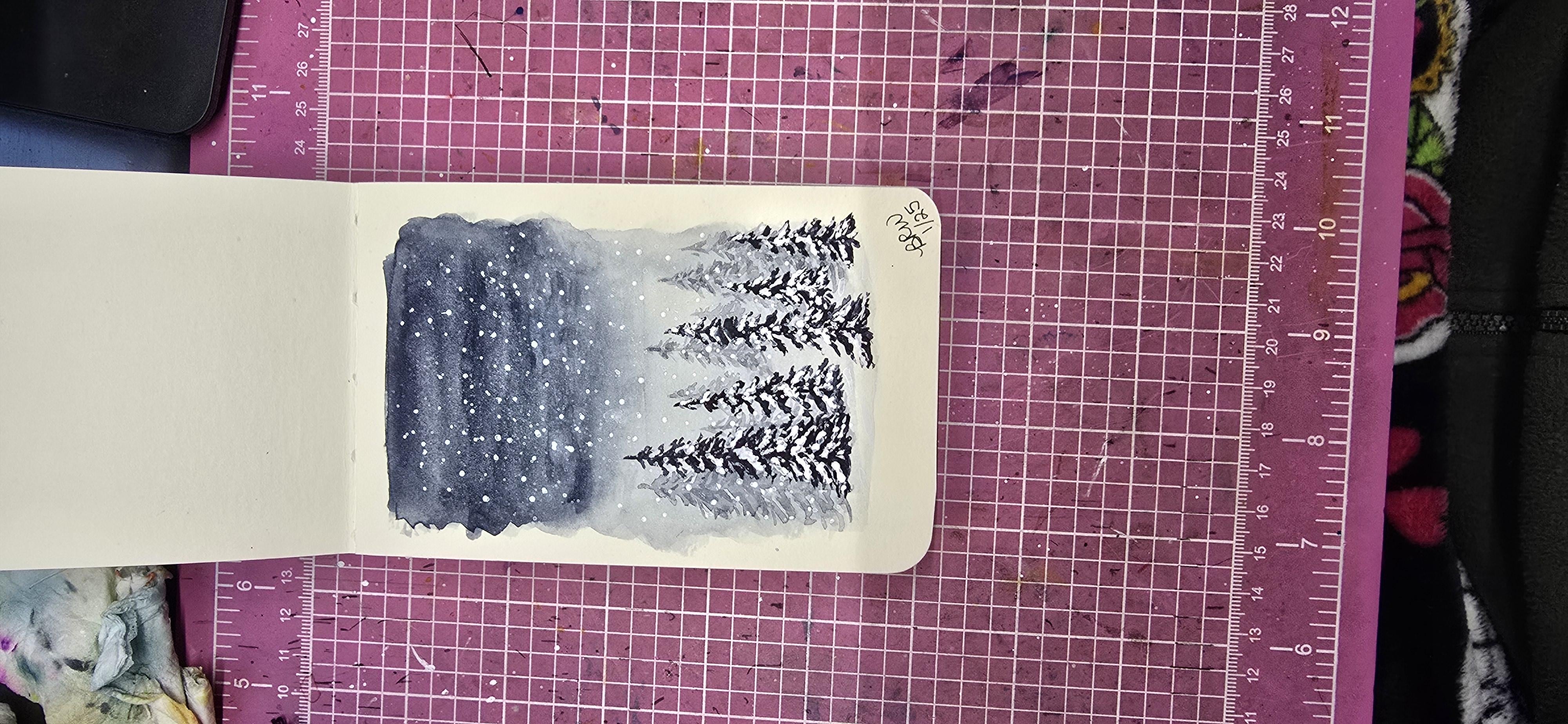 Simple Winter Landscape - student project
