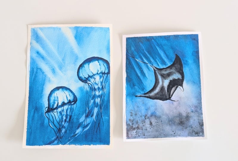 Explore Underwater World with Watercolors for Beginners