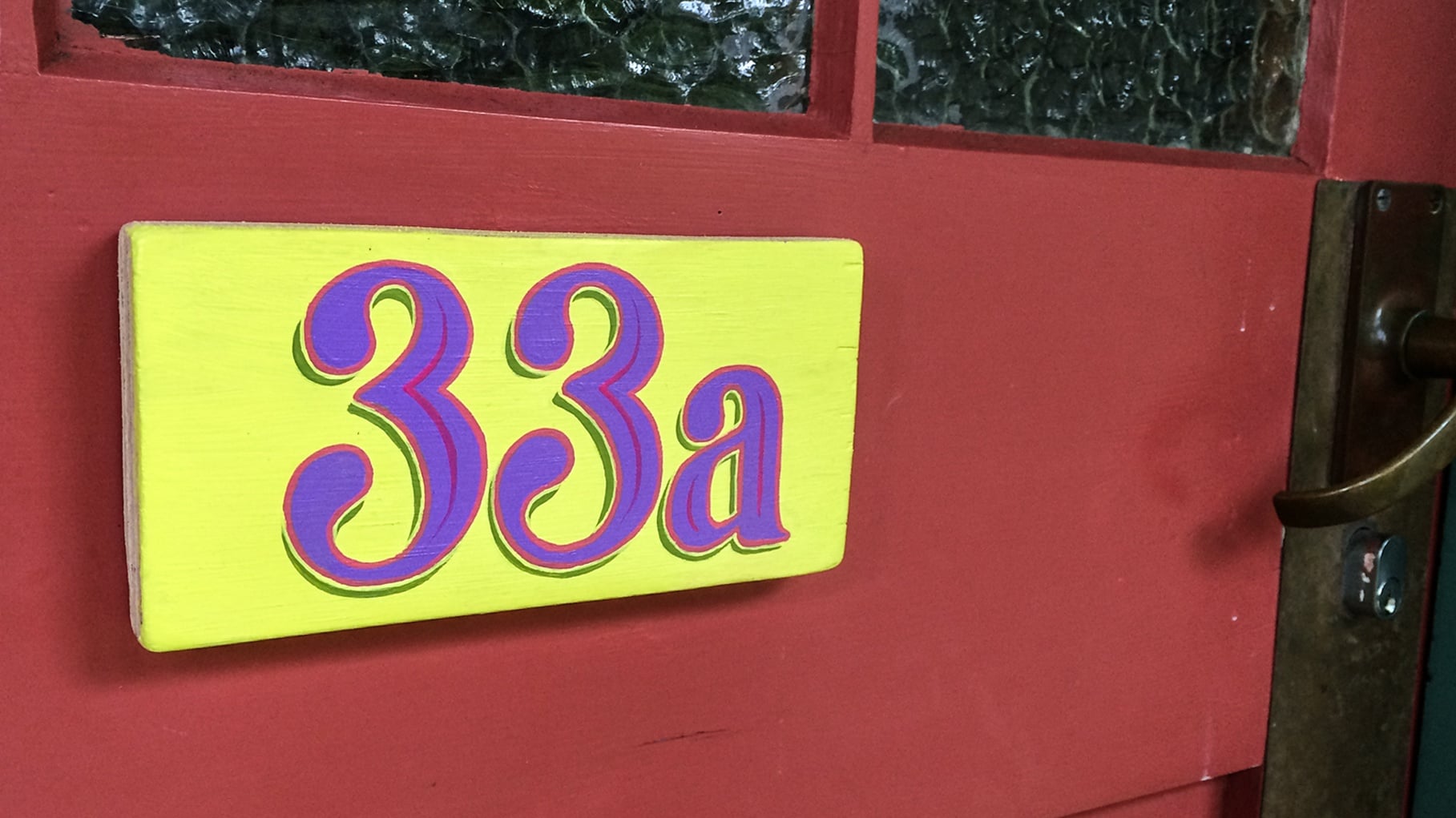 House number for 33a - student project