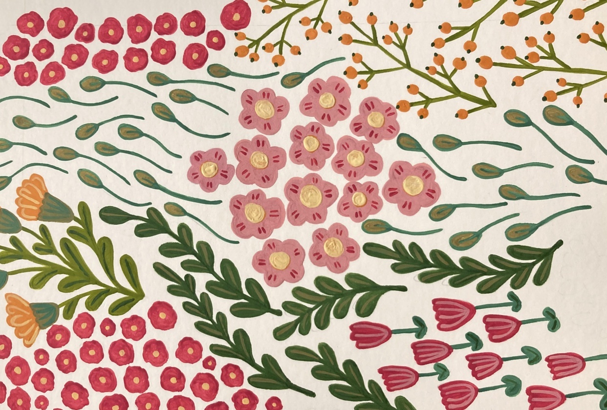 Floral Gouache - student project