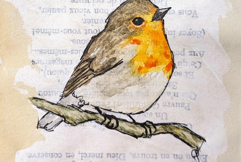 Book Page Watercolour Artworks