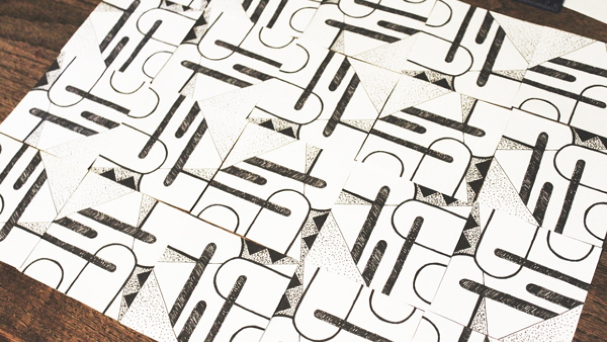 Funky fun drips, dots, and angles - student project