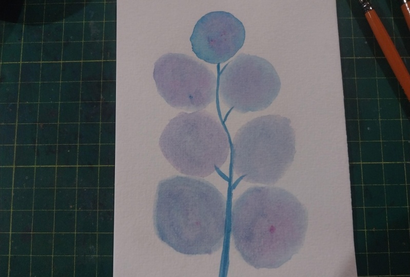 Watercolor  leaves