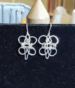 Flower Wire Earrings - student project