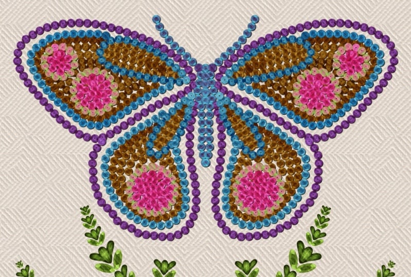 Sequin Embroidery Project