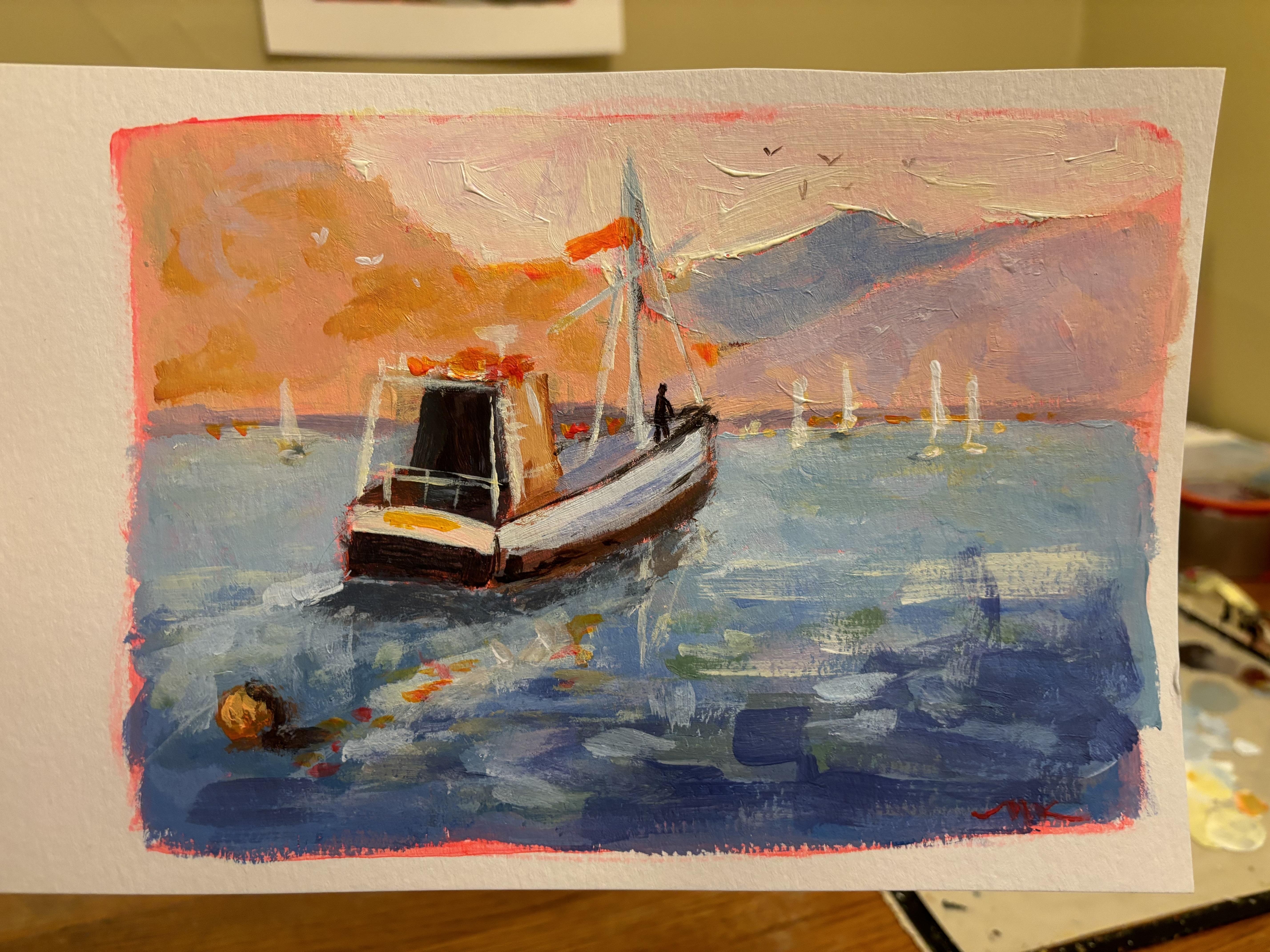 Old Fishing Boat - student project
