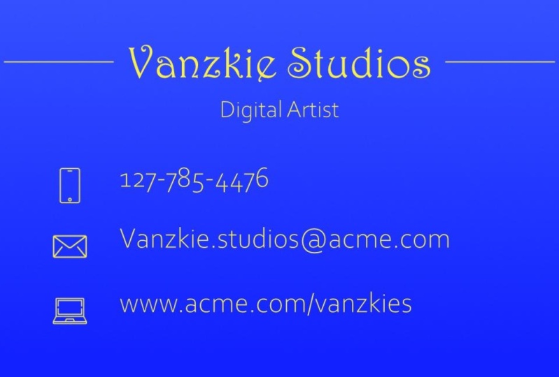 Vanzkie Business Cards