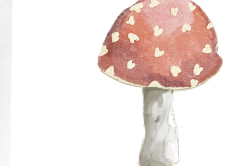 Mushroom Watercolor