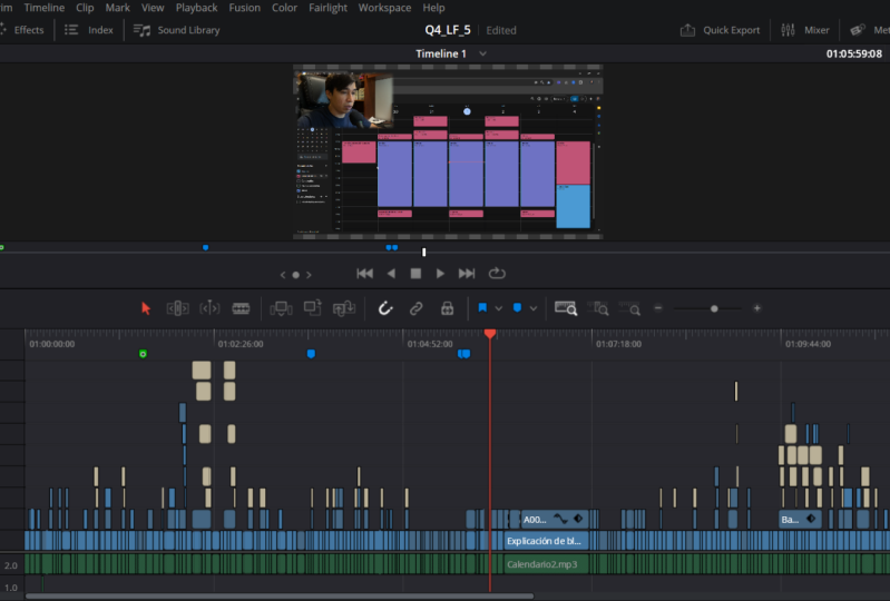 A complete edit for a YouTube video with DaVinci Resolve