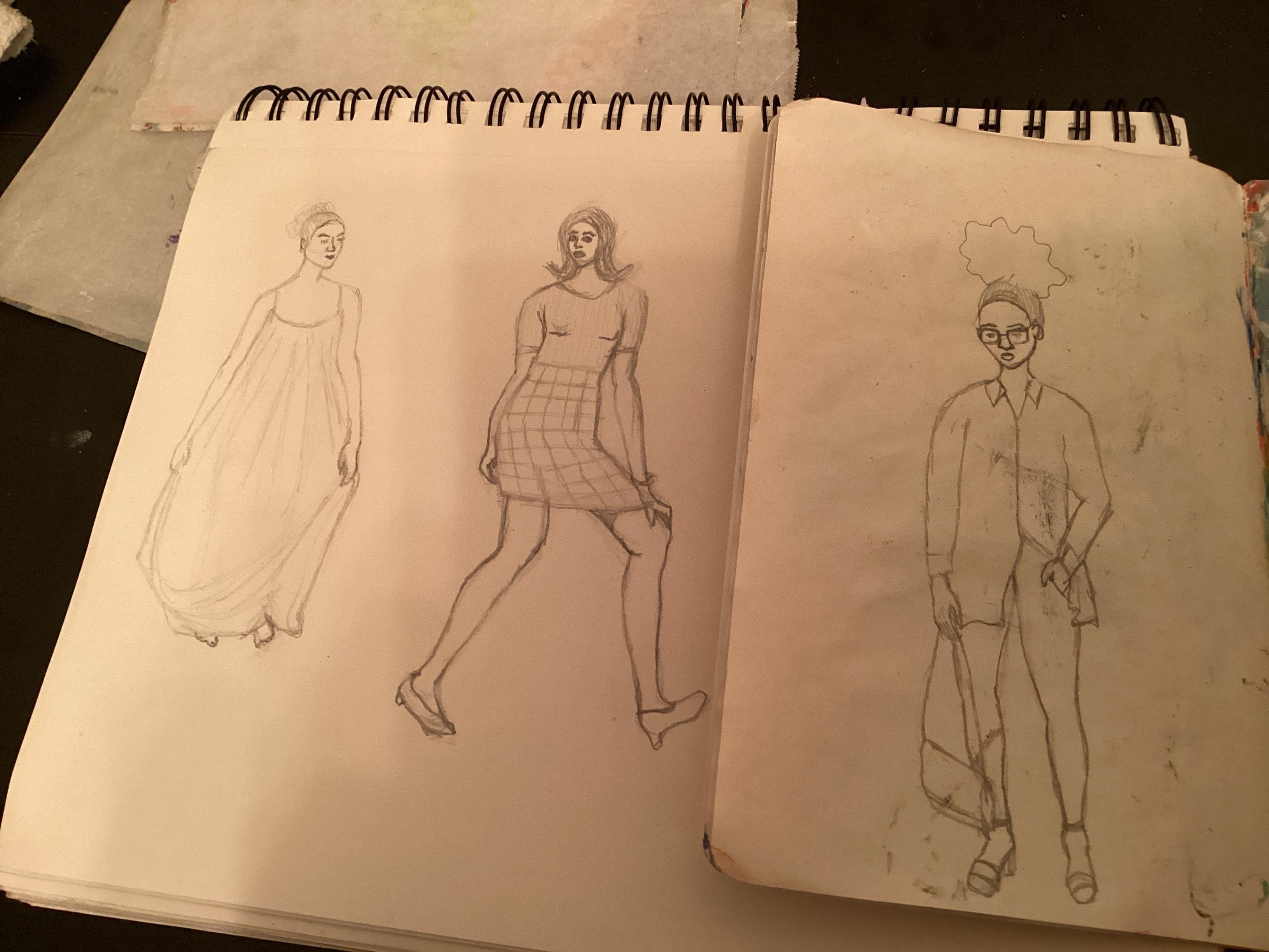First figures drawings - student project