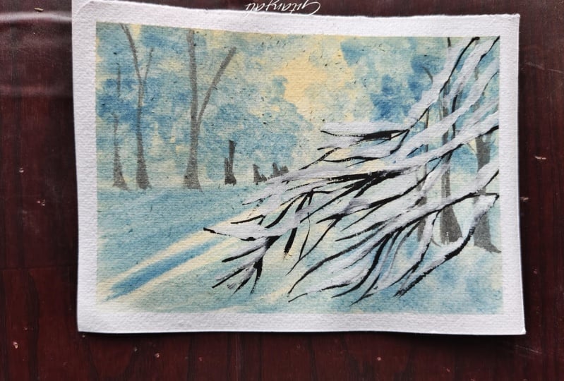 Gouache winters