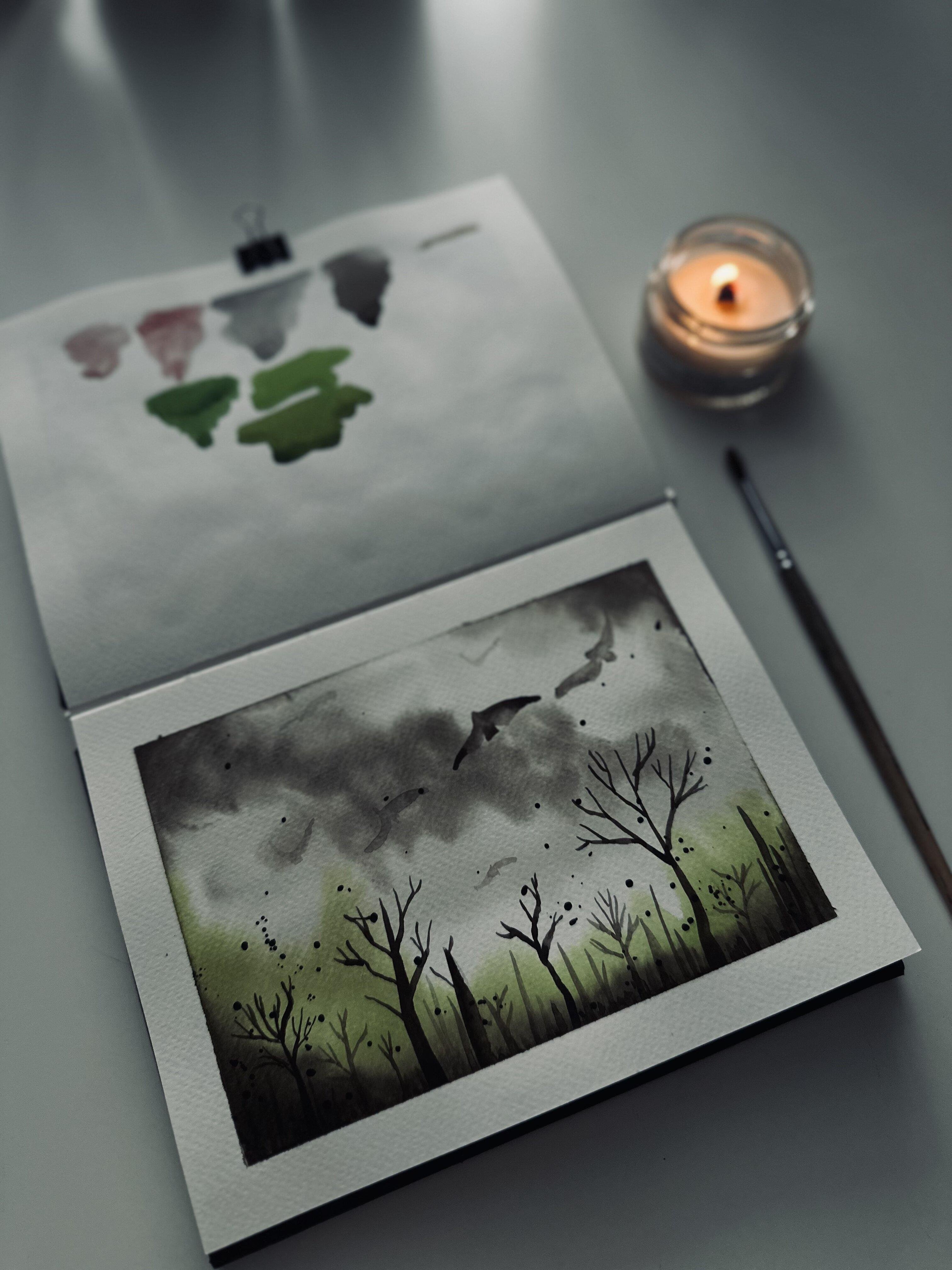 Misty forest - student project