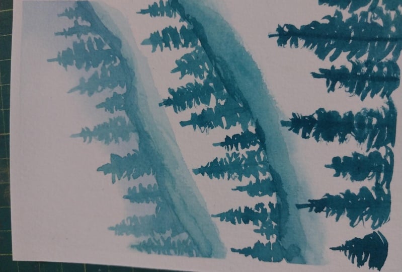 Monochromatic pine trees