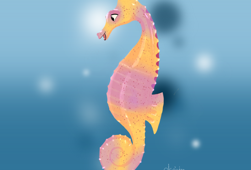 A seahorse