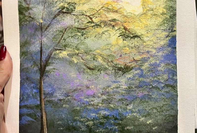 Misty Forest in Acrylic