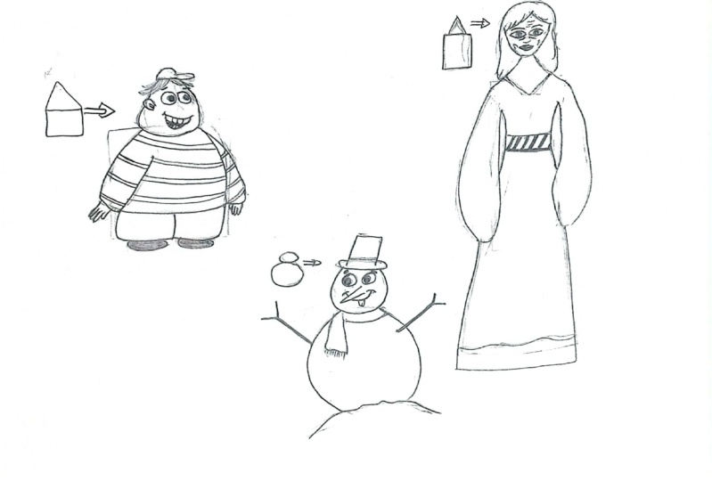 Shapes to characters