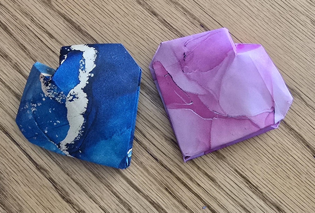 3d Origami Heart - student project