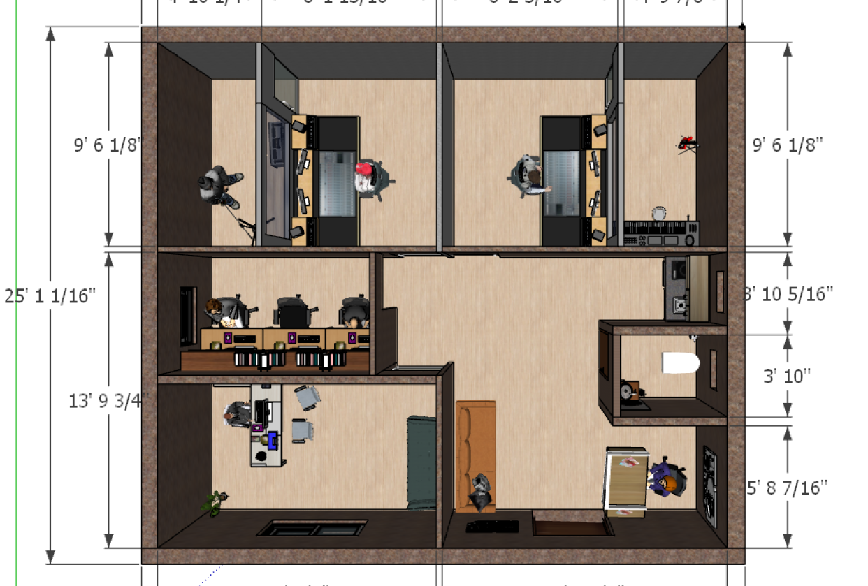 Recording Studio - student project