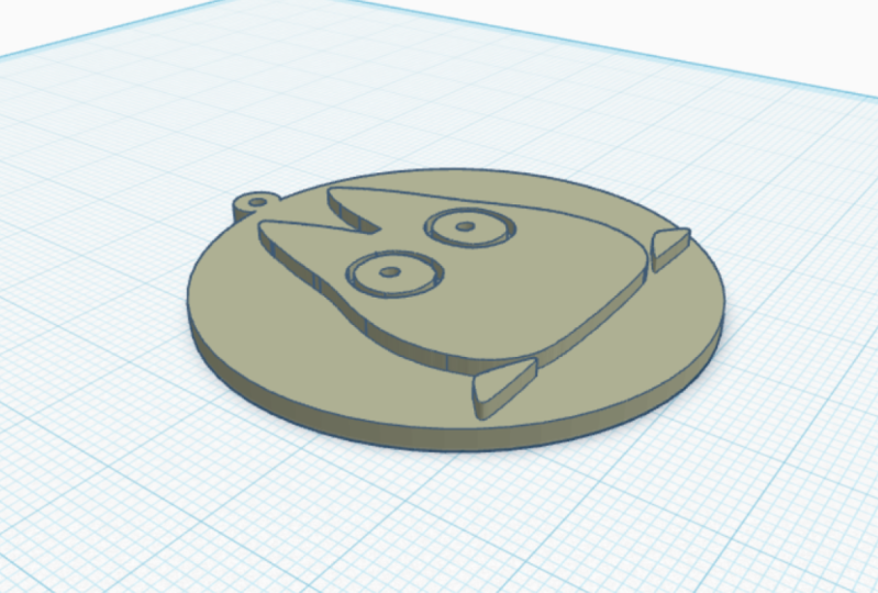 Design & 3d file Ghibli’s Keychain with Tinkercad