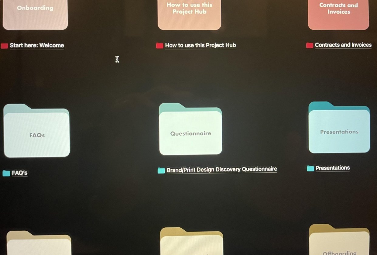 Notion Client Portal - student project