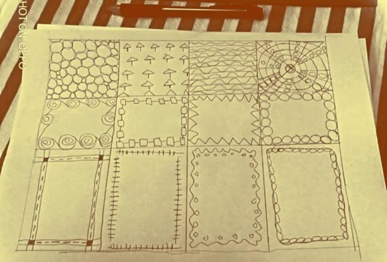 Zentangle template - student project