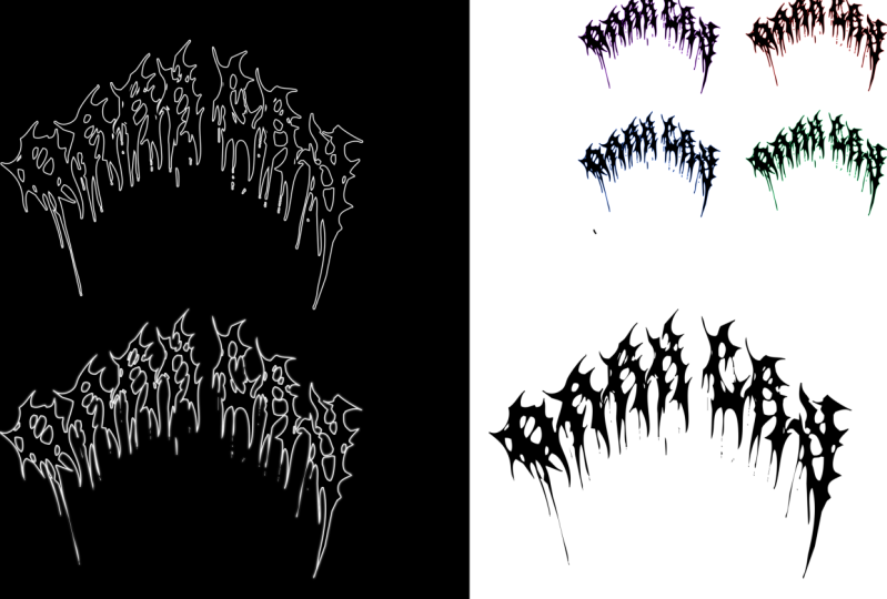 Rock style Logo design