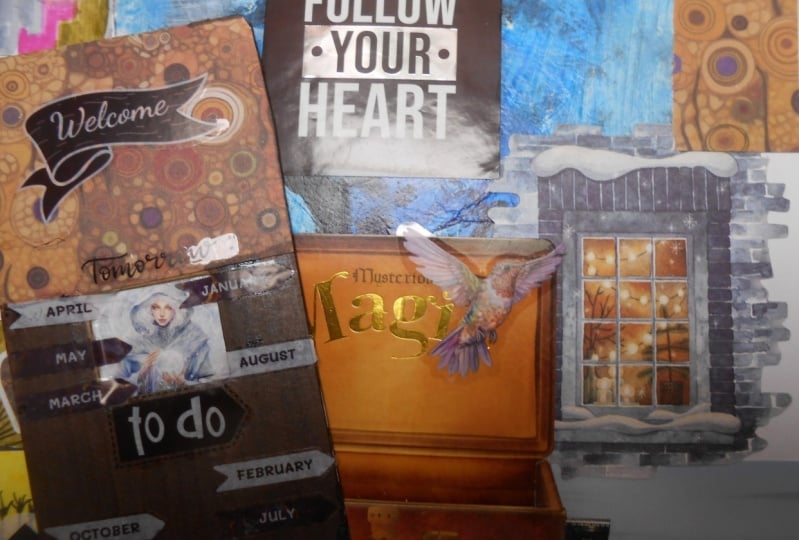 art journal techniques mixte