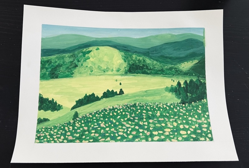 First time with Gouache!
