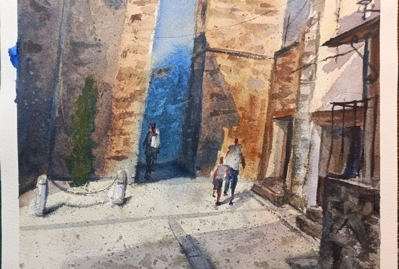 Calle en Mogarraz