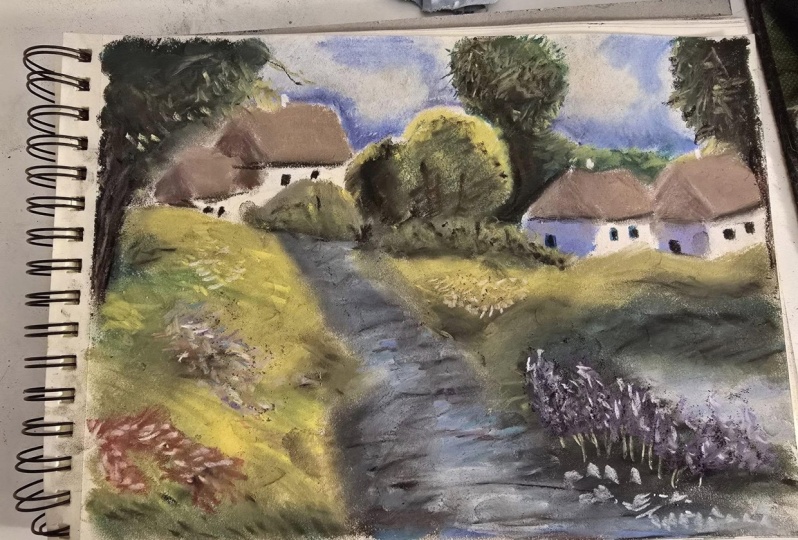 Going Full Bob Ross with Pastels