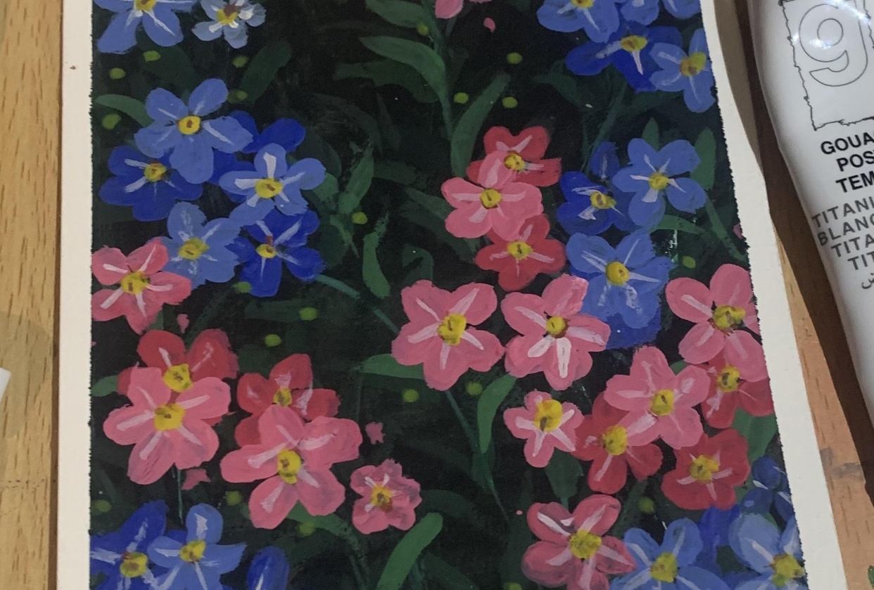Gouache painting - student project