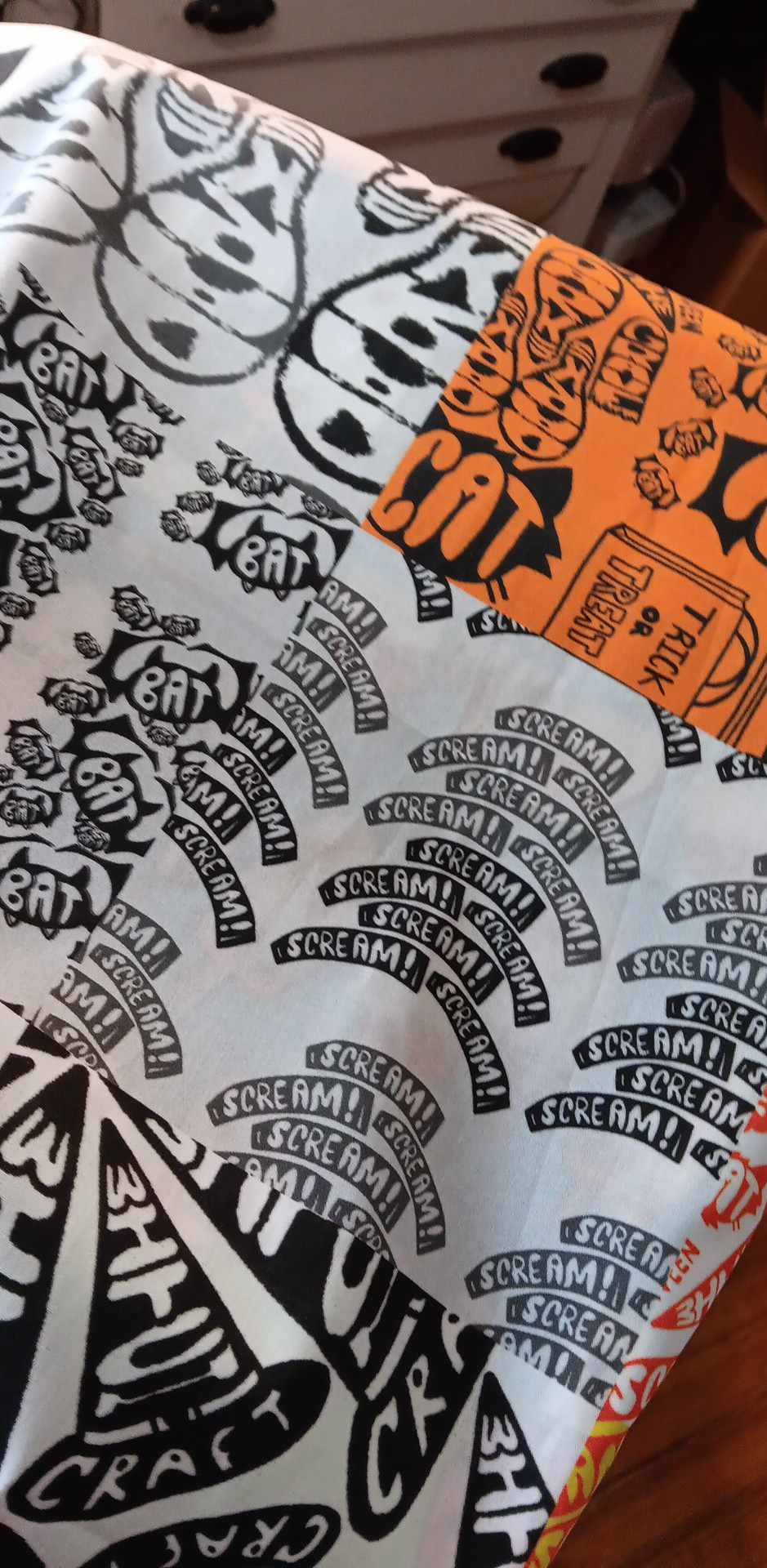 Halloween Typography Fabric Collection 2 - student project