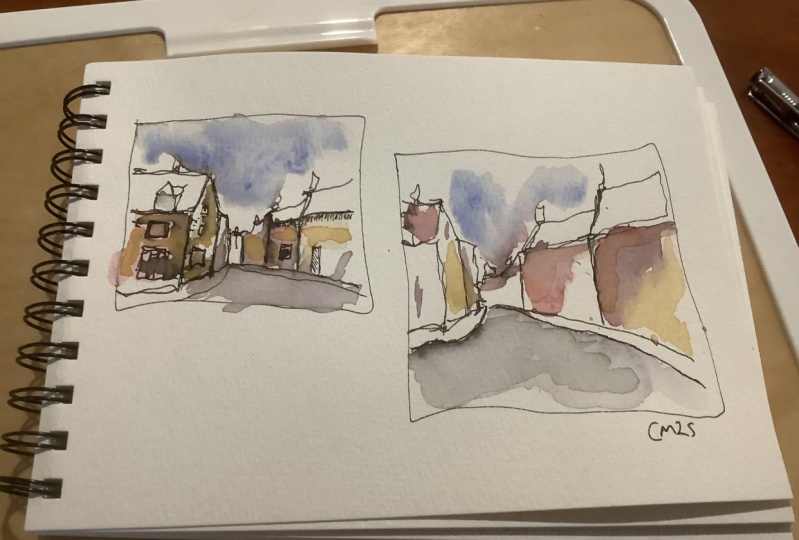 A5 sketches trying stop before going too far