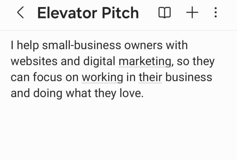 Elevator Pitch