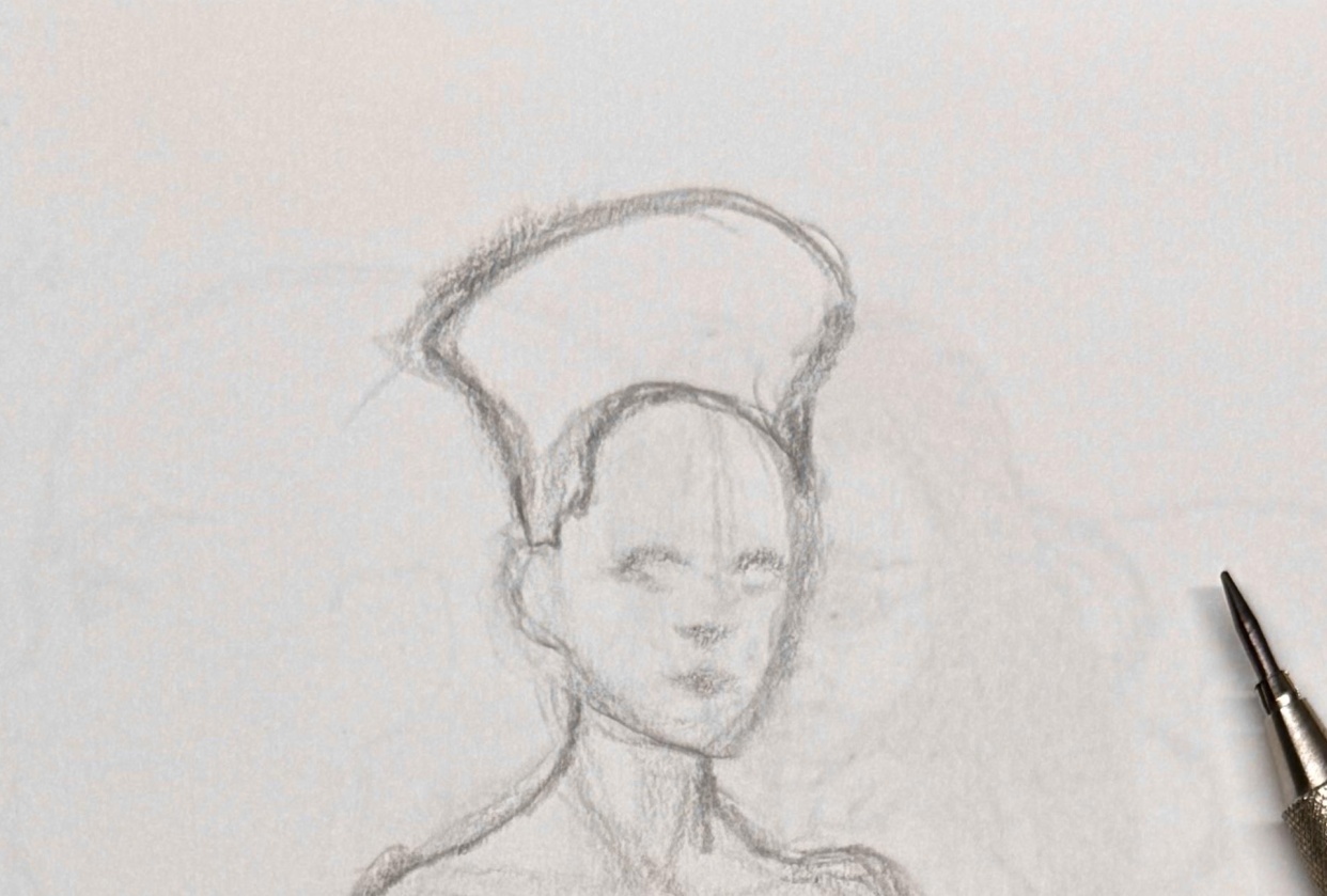 gestural queen maid - student project